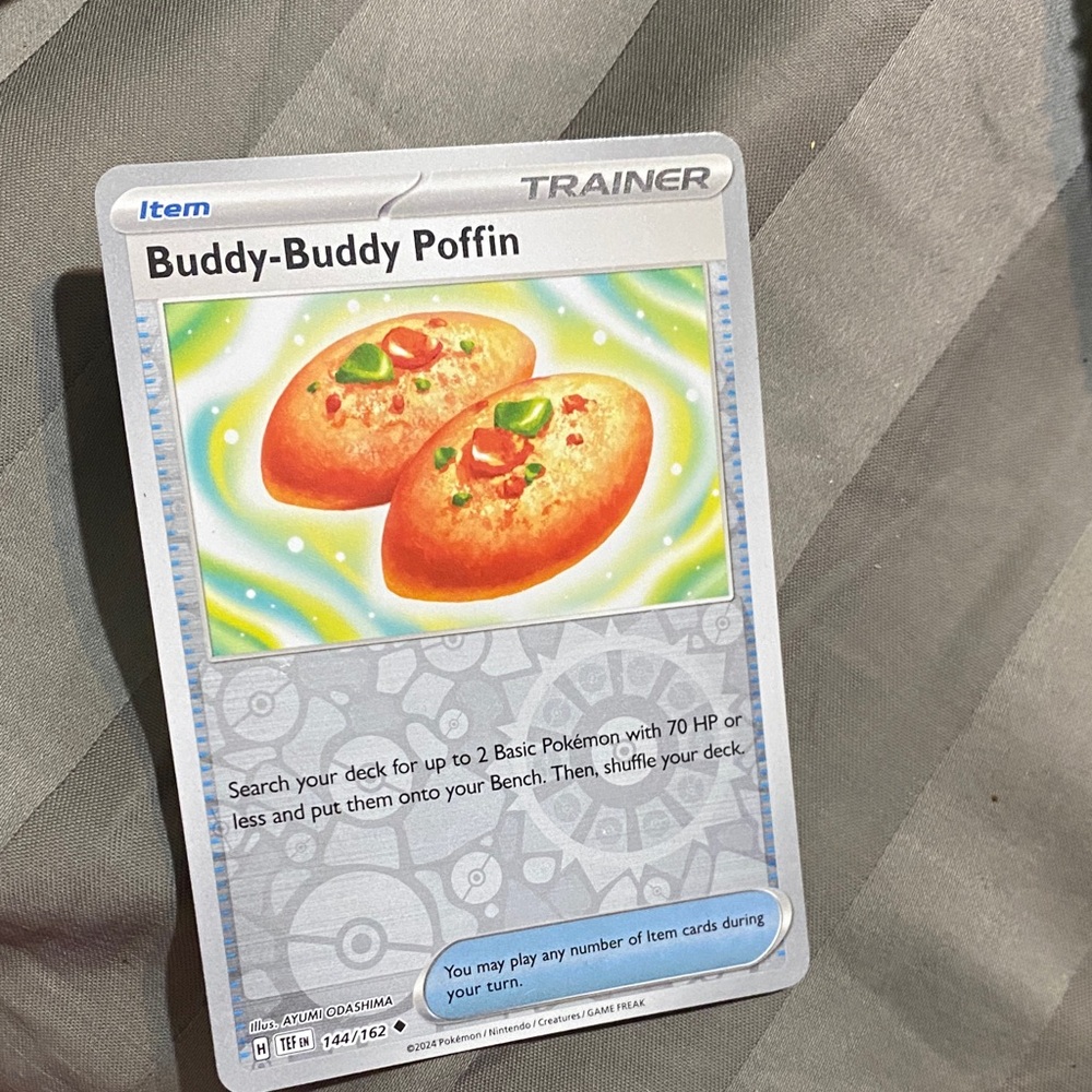 Buddy-Buddy Poffin holographic Trainer Card
